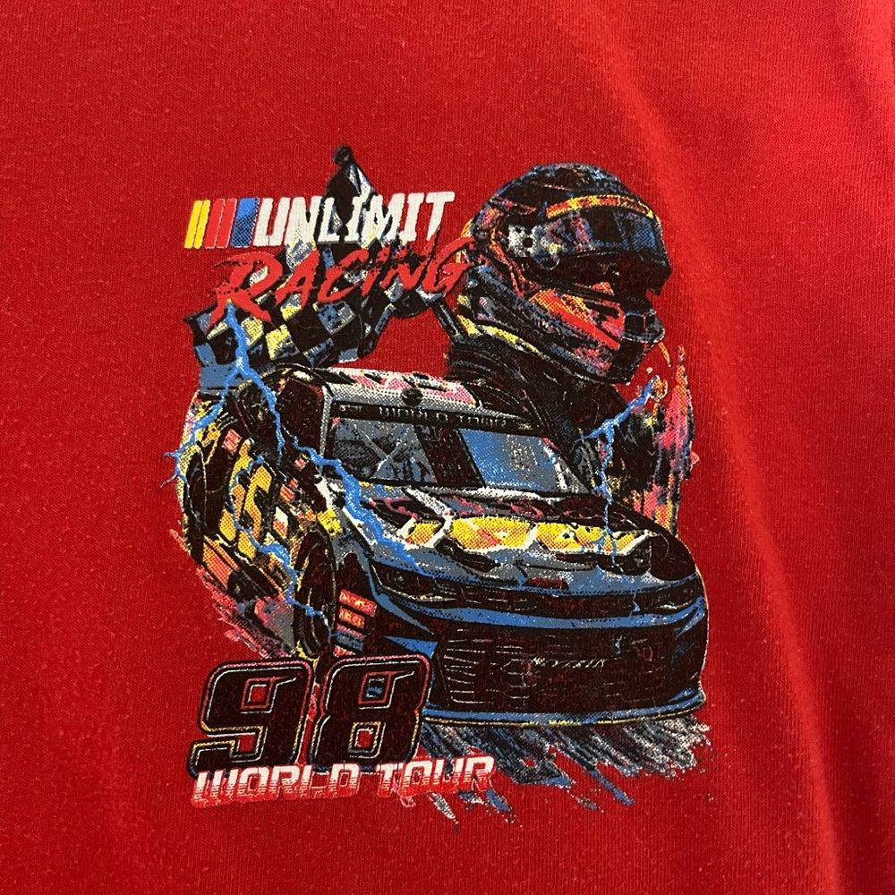 Red Race Car Graphic T-Shirt - Picture 2 of 6